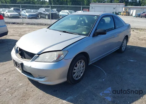 2005 Honda Civic Lx z USA, uszkodzony, nr VIN 1HGEM22535L075913